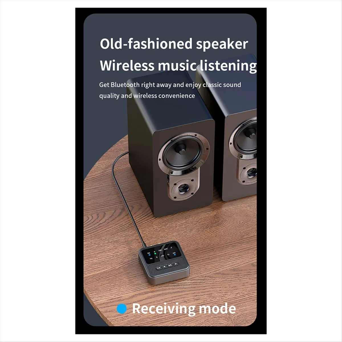 828 Audio Transmitter Receiver QCC 5.4 Bluetooth Adapter Audio Receiver Transmitter 2in1 Aircraft Audio Transmitter 3.5MM