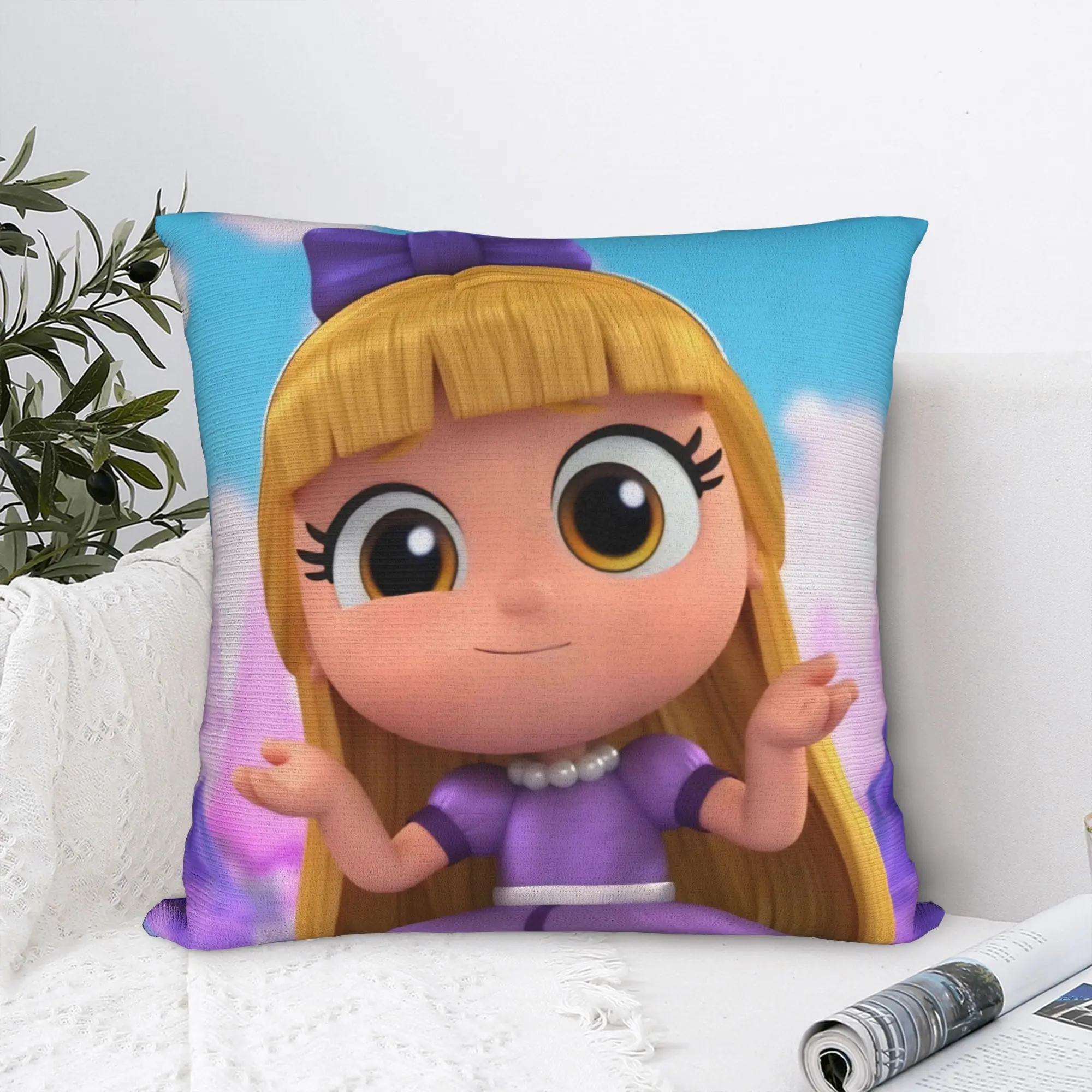 Grizelda True Rainbows Kingdoms Cartoon Square Pillow Covers Polyester Seat  Cushion Cover Cool Decor Throw Pillow Case 40*40