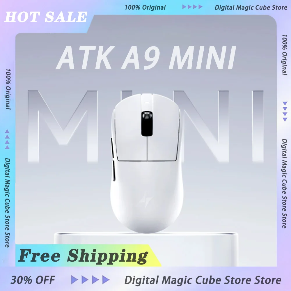 

ATK A9 MINI Dual 8K Wireless Gaming Mouse A9 MINI Ultimate PAW3950 ultra/3955 Master E-sports Mouse Dual 8K For PC Gamer Gifts