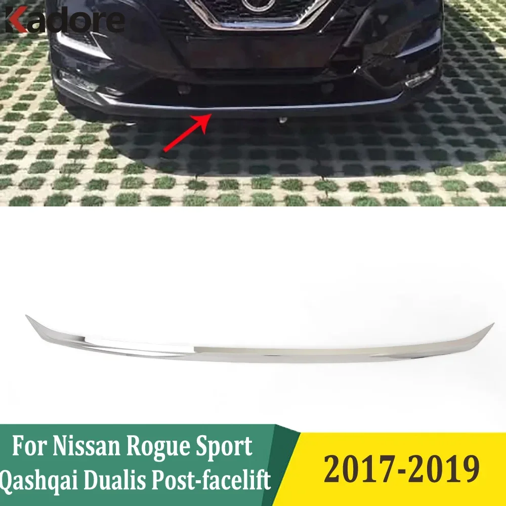 

For Nissan Rogue Sport Qashqai Dualis Post-facelift 2017-2019 Front Lower Bumper Grille Bottom Cover Protector Trim accessories