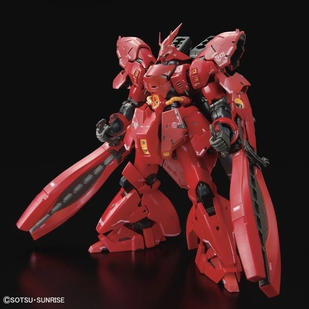 جديد Gaogao KO RG Sazabi MSN-04FF أنيمي عمل الشكل قاعدة محدودة 1/144 مقياس الجمعية أطقم منمذجة غرفة ديكور هدية عيد ميلاد #4