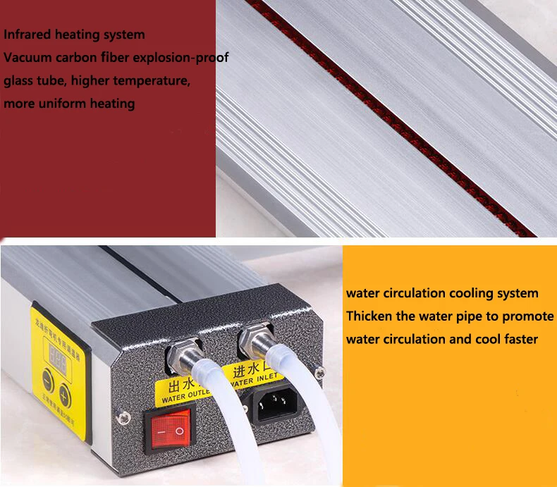 Water-cooled acrylic bending machine, convenient small fast bending device light box billboard plexiglass PVC hot bending