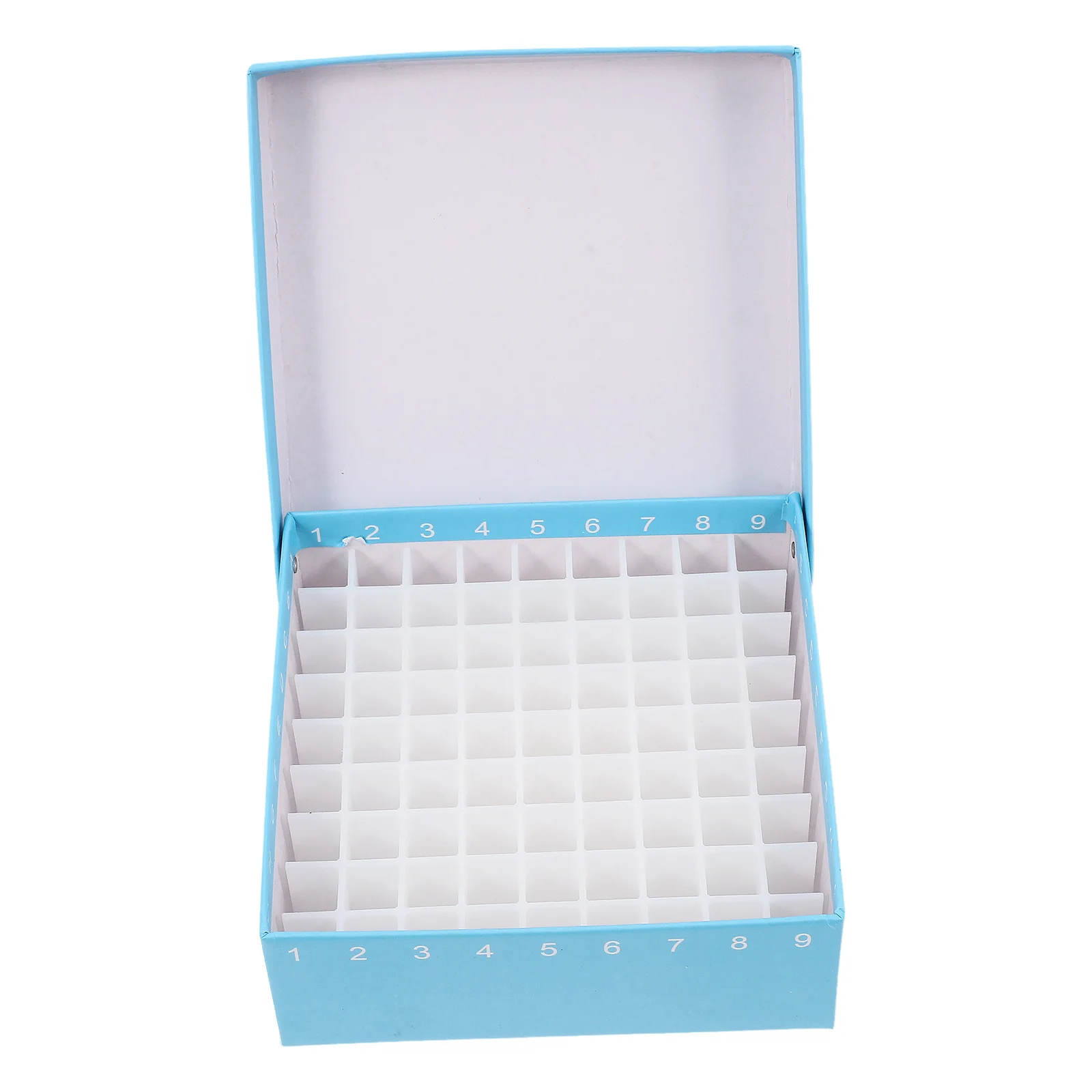 

Tube Box Microcentrifuge Container Lab Freezer Storage Sample Boxes Sky-blue Holder Cryogenic