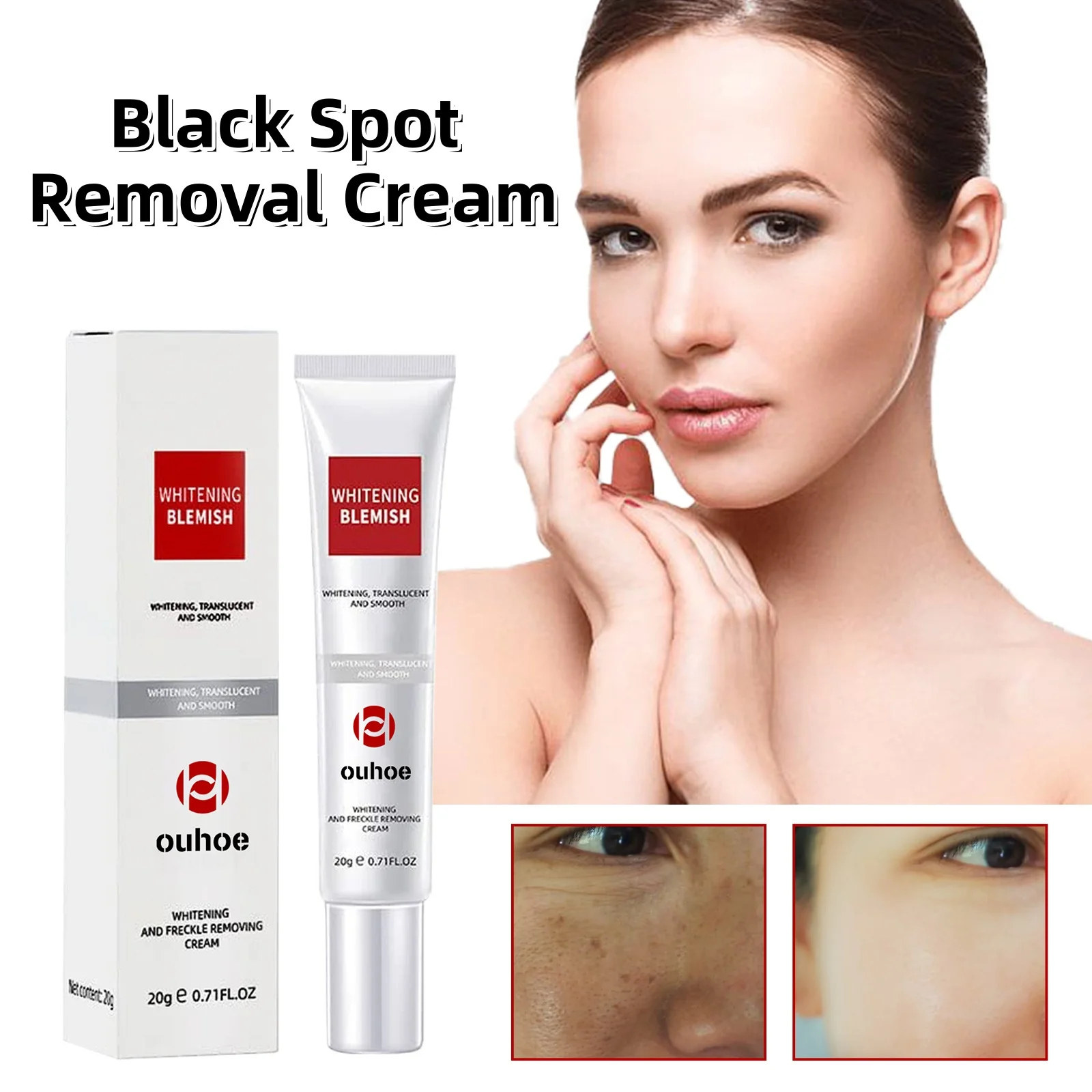 La crema eliminadora de manchas negras hidrata y repara la piel, desvanece las líneas finas y las manchas en la cara, mejora la embotamiento y la crema para el cuidado de la piel