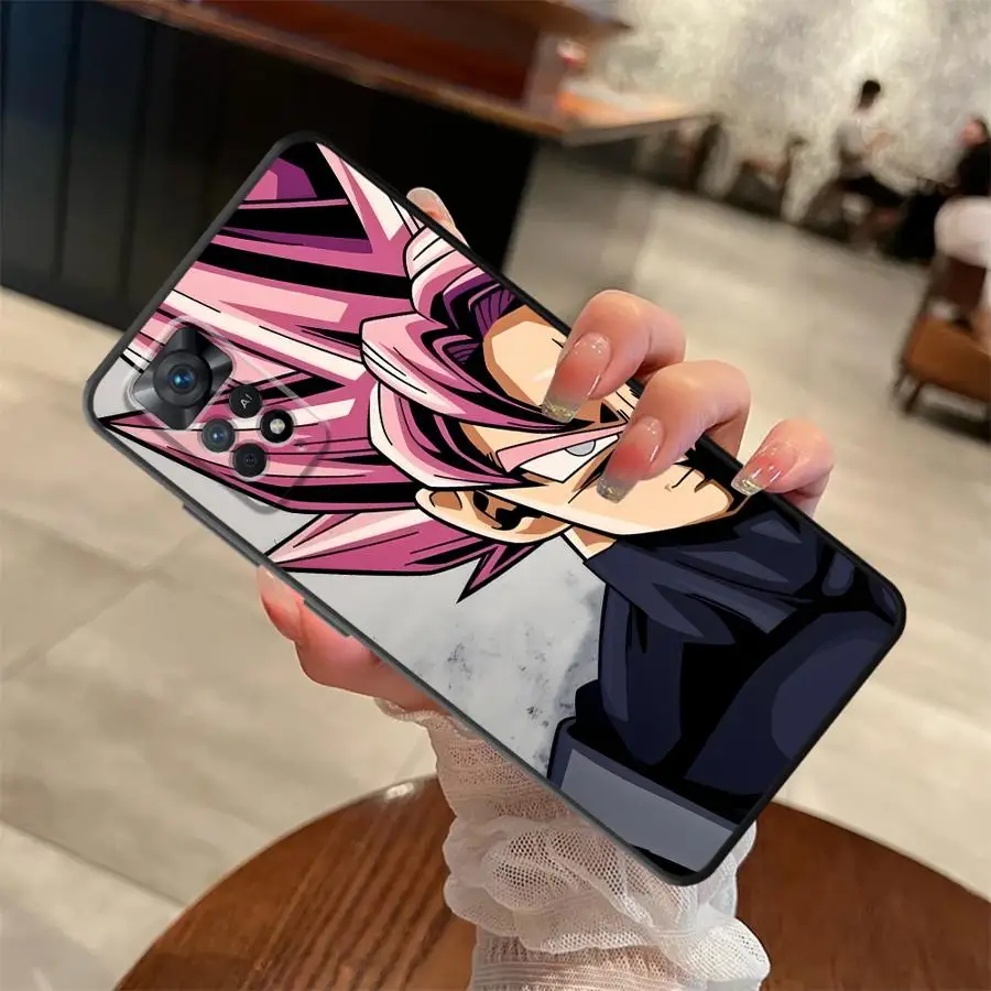 Schwarze weiche Handyhülle für Xiaomi Redmi Note 12s 13 14 Pro Plus 9 10 11 12 Pro 11s 7 8 10S 9S Dragon Ball Goku Cool
