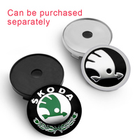 4Pcs 56+60mm Car Wheel Center Hub Caps Stickers Auto Rim Cover Emblem Badge For Skoda Octavia 2 SUPERB RAPID FABIA YETI Roomster