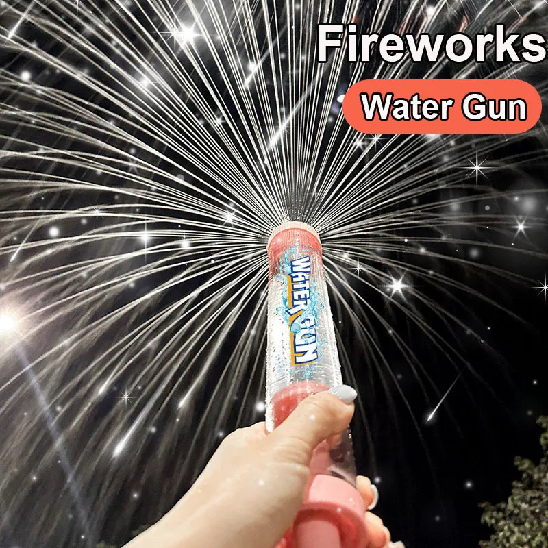 Fire Works Water Gun Spray Water Pull-Back Water Squirter Blaster Shooter Summer Swimming Pool Beach Games Water Fighting