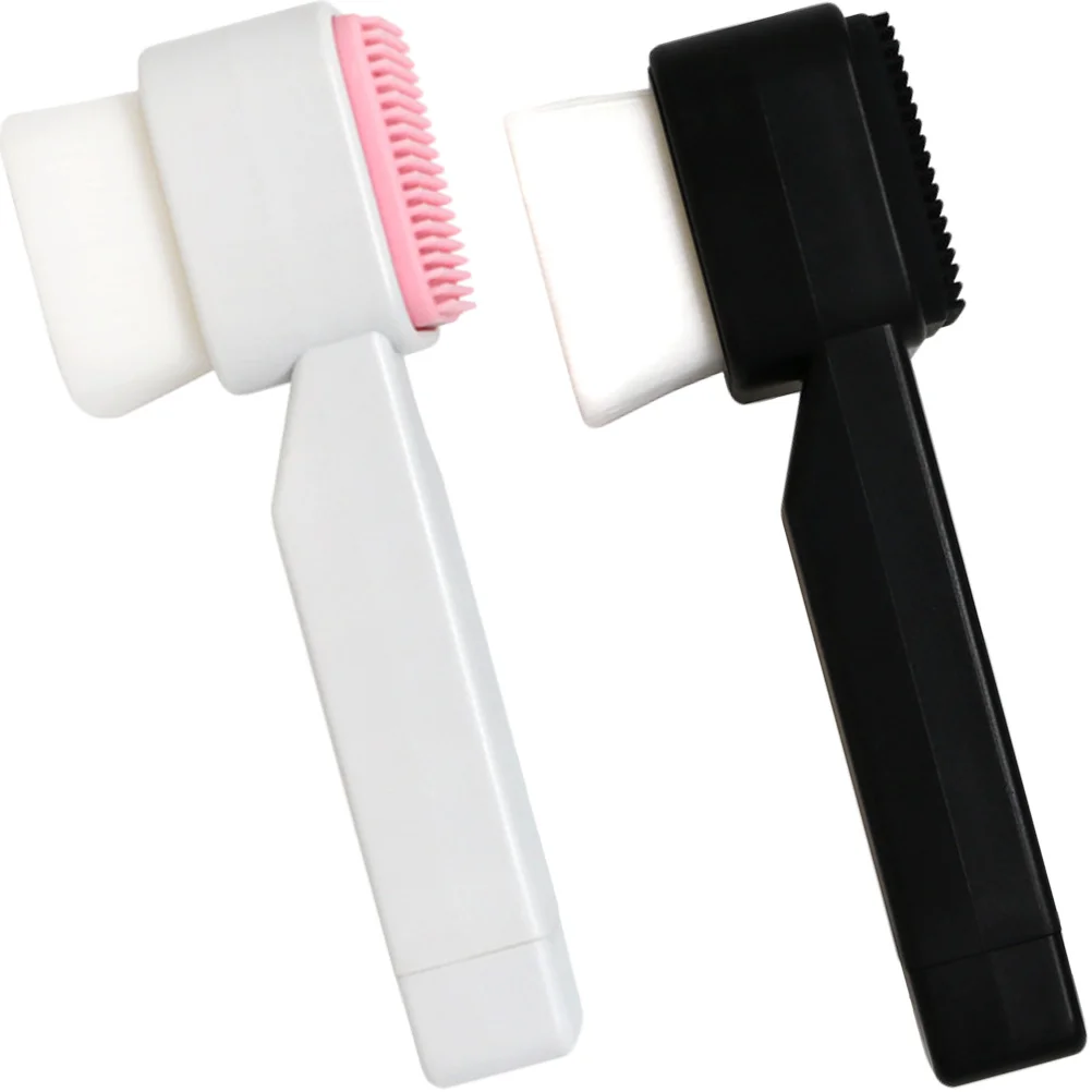 2 szt. Ręczna szczoteczka do oczyszczania twarzy, dwustronne narzędzie do głębokiego peelingu dla skóry wrażliwej, przenośna na podróże.