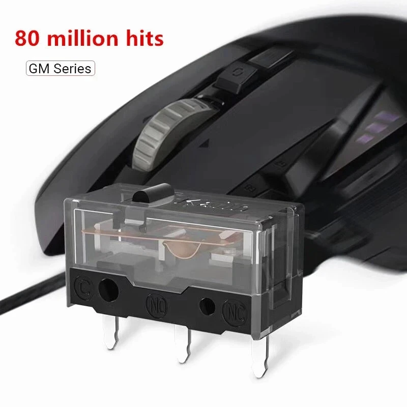 1Pcs New Kailh GM 8.0 micro switch GM8.0 Gold Contactor 80 Million Click Life Computer mouse left right Micro Swicth button