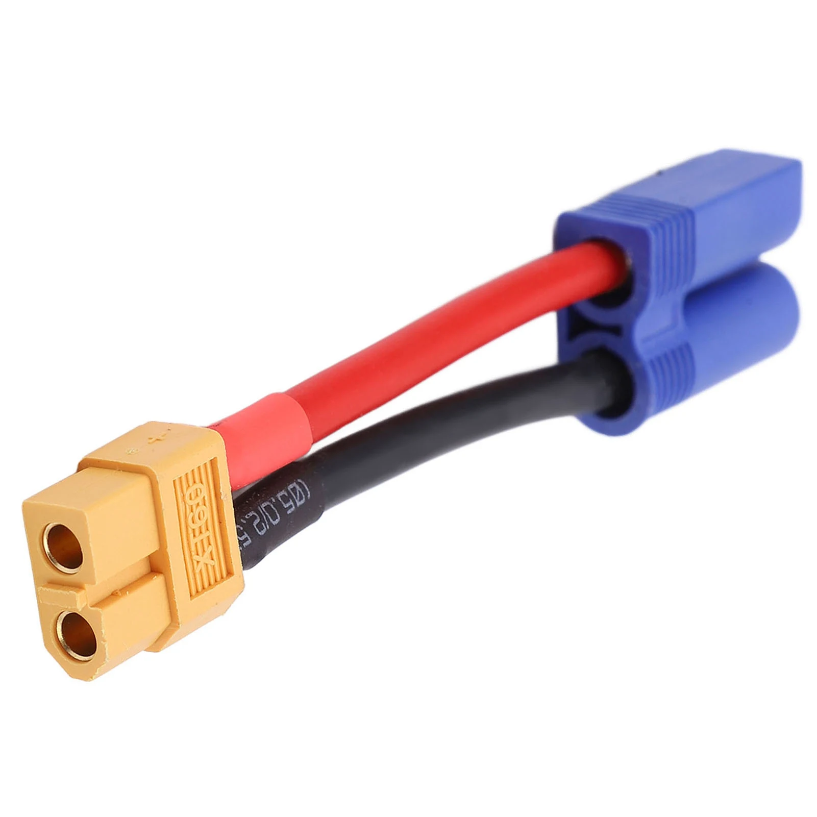 XT60 Female to EC5 Male Connector Adapter Cable 12AWG Silicone Wire for RC Car Airplane 3.74in RC Battery Adapter Cable
