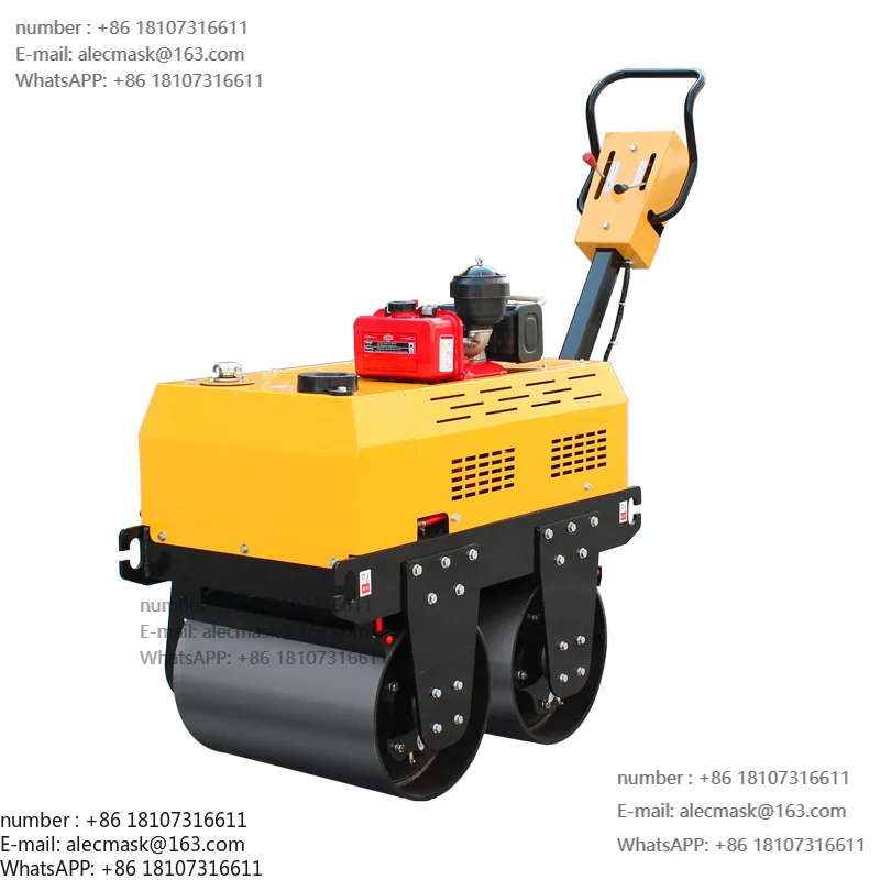 

Double steel wheel 3 tons hydraulic vibration seat type hand-held compactor single wheel diesel groove lawn small roller