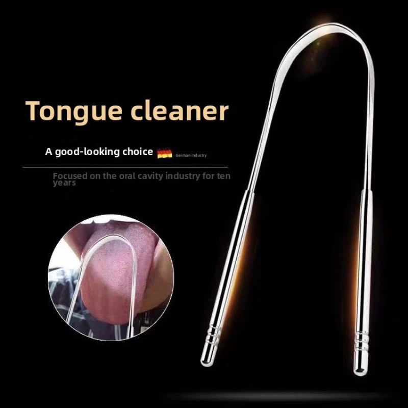 1 قطعة الفولاذ المقاوم للصدأ U-شكل اللسان مكشطة طلاء اللسان الأنظف التنفس الطازجة الفم لإزالة رائحة الفم الكريهة فرشاة اللسان لوحة