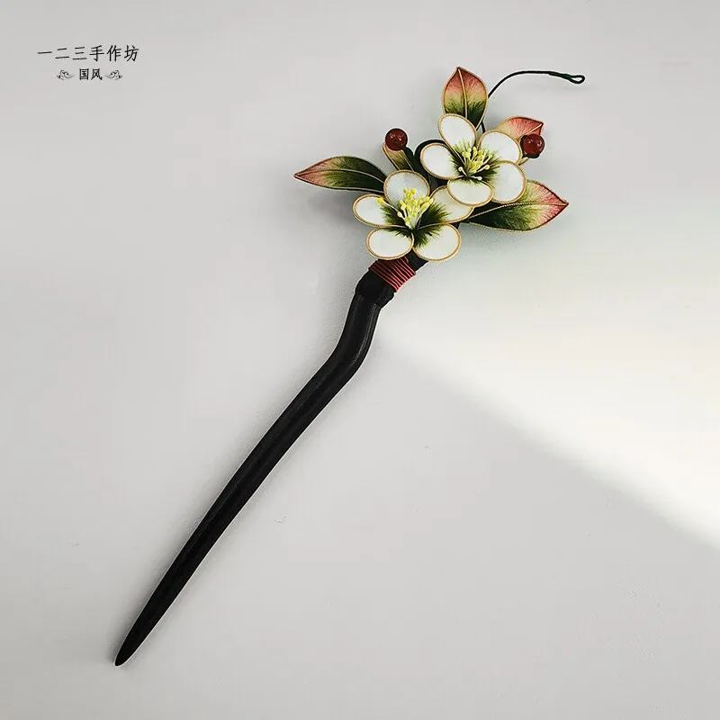 original-donglanxue-intangible-heritage-velvet-hairpin-stunning-unique-hair-accessory-gift-for-foreign-friends