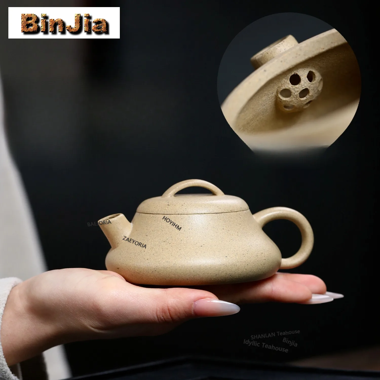 

150ml Vintage Yixing Purple Clay Teapots Handmade Drink Ladle Pot Raw Ore Benshan Green Mud Kettle Chinese Zisha Tea Set Cafes