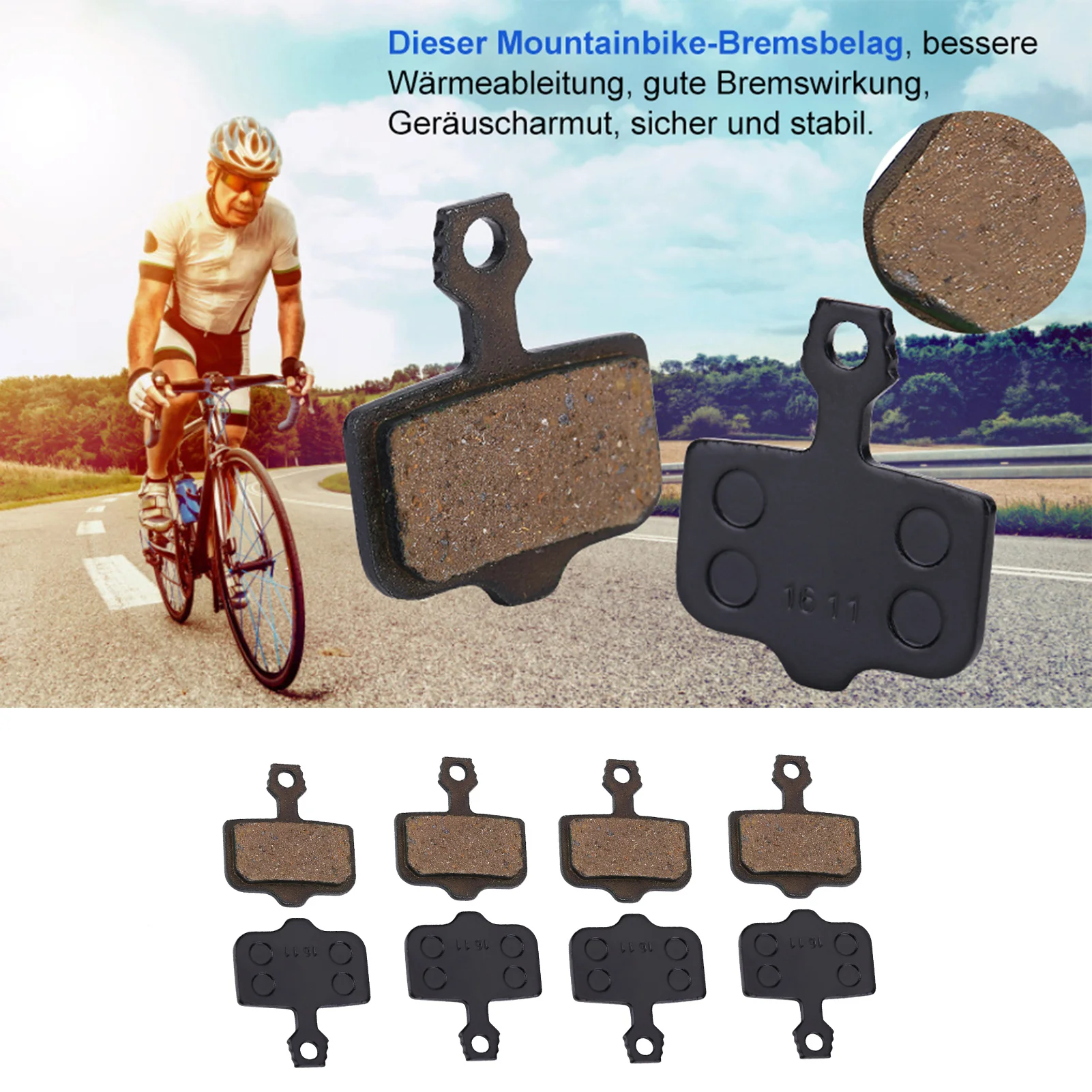 4 Pairs Bicycle Disc Brake Pads for Avid Elixir 1 3 5 7 9 R CR Sram XO XX X7 X9 XXWC DB1 DB3 DB5 FORCE RED Rival