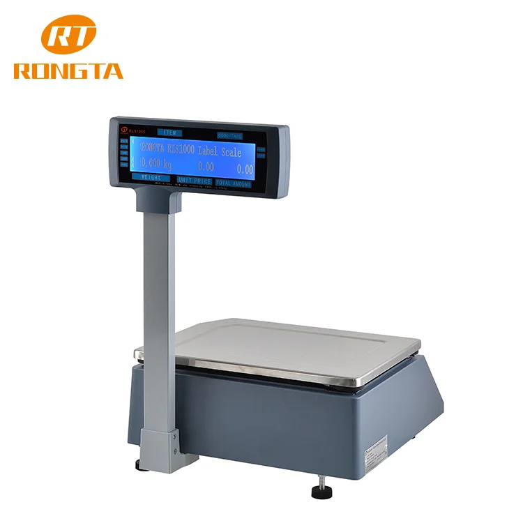 Retail Barcode Electronic Thermal Weighing Label Scales with 28 function keys + 112*2 hot keys