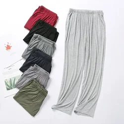 Calça modal fina masculina, pijama casual de verão, seção casa e primavera, nova, tamanho grande