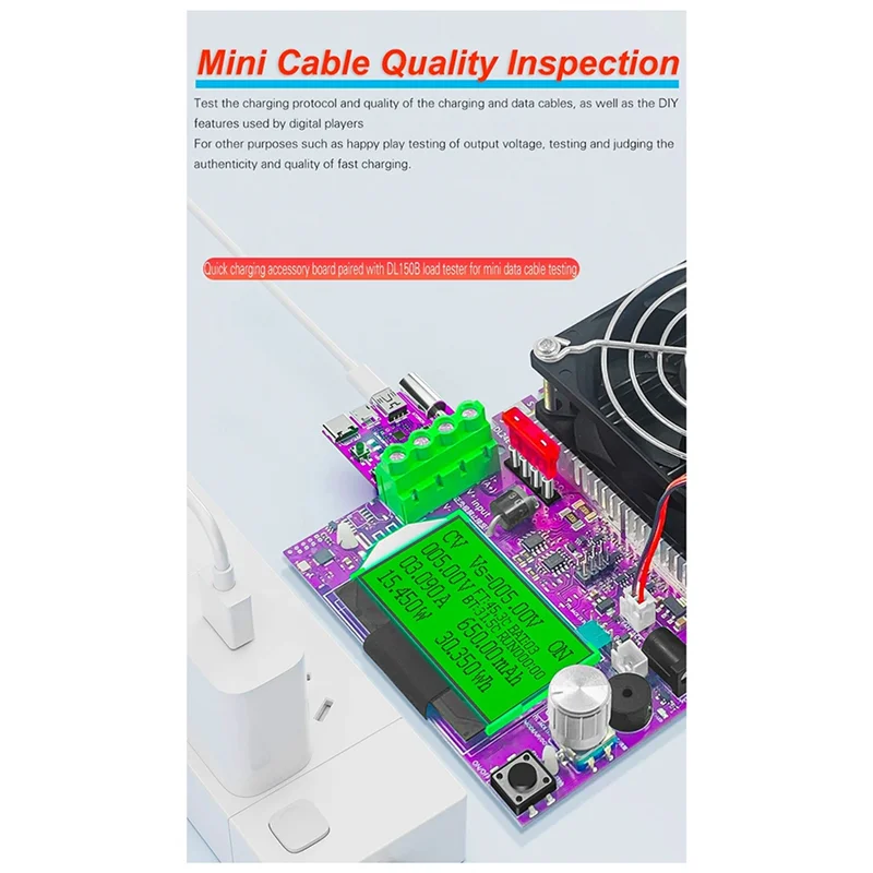 AC52-Type-C PD3.1 Fast Charging 4-Wire Test Board Voltage Meter Deceiver 140W Charger Aging Tool For DL24 Load Tester