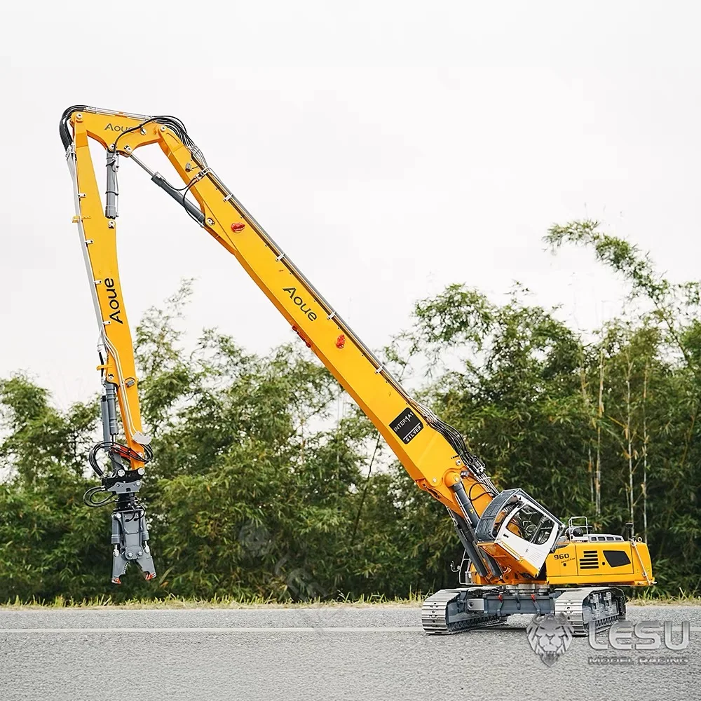 LESU 960 RC Excavator 1/14 Scale Hydraulic Demolition Machine RTR Digger Heavy Duty Remote Control Construction Vehicles Model