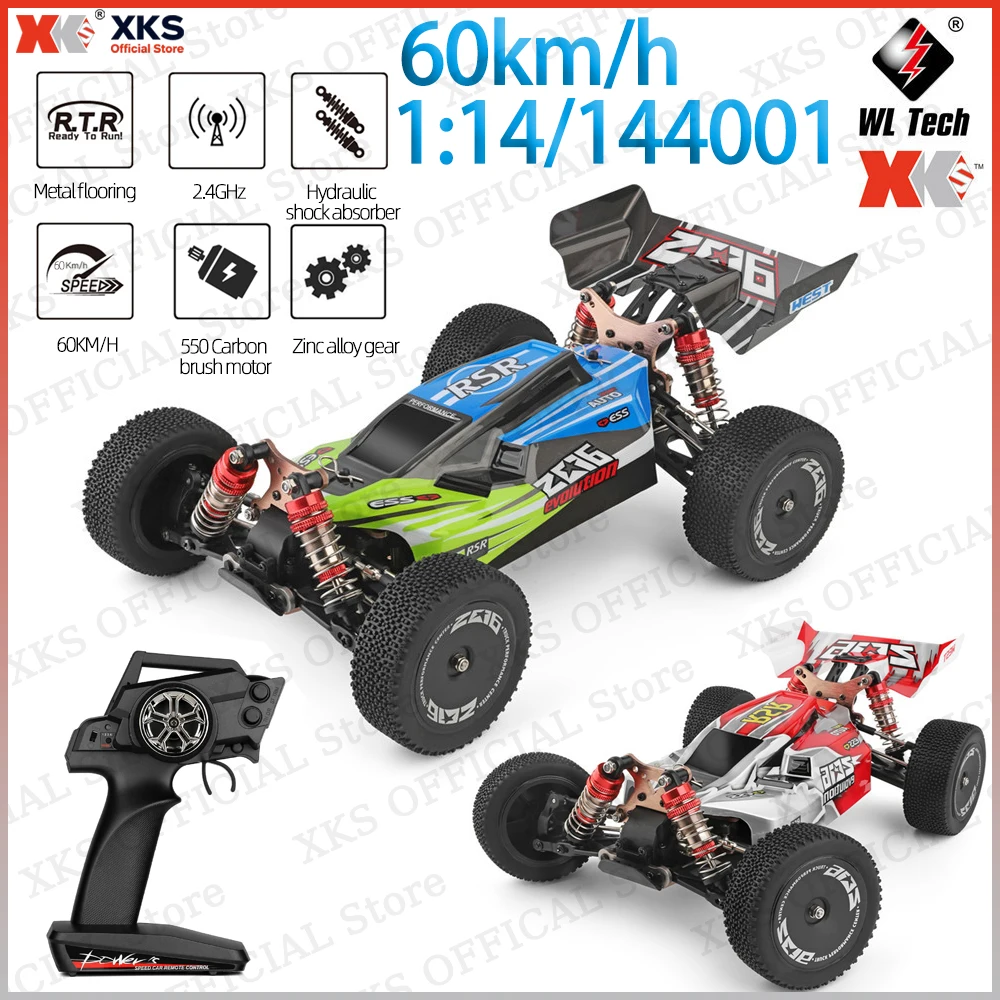 

Wltoys XKS 144001 1/14 4WD RC Car 60 км/ч Высокоскоростной внедорожный дрифт Гонки 2,4G Металлическое шасси RC Игрушка в подарок для мальчиков