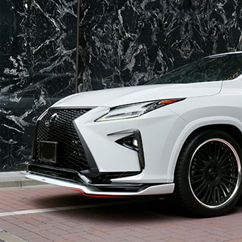 For Lexus RX RX200 RX450h fog lamp frame spoiler car kit car accessories carbon fiber Wind knives gloss black 2016-2020