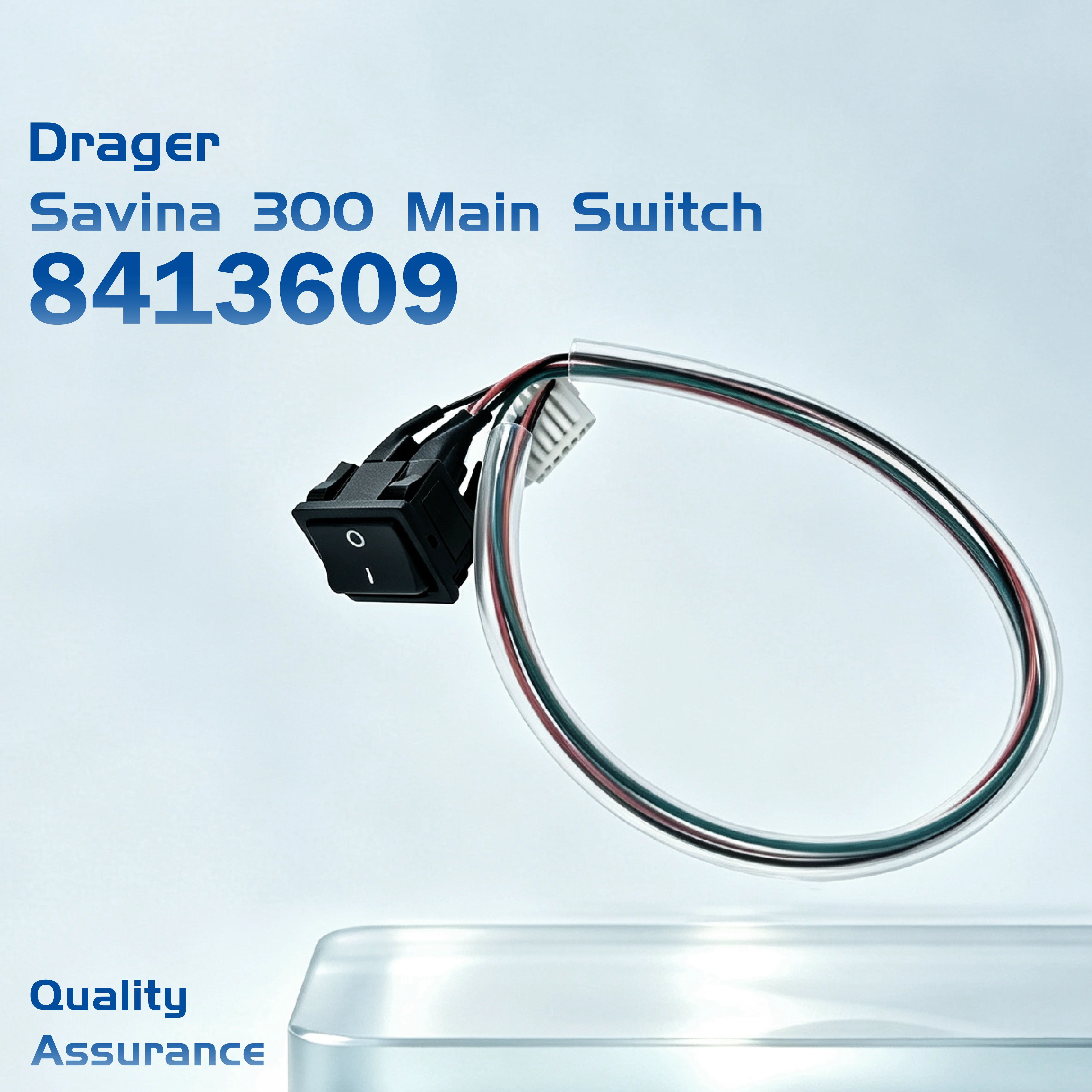 PN: 8413609 Main Switch Cable Compatible for Drager Savina Ventilator