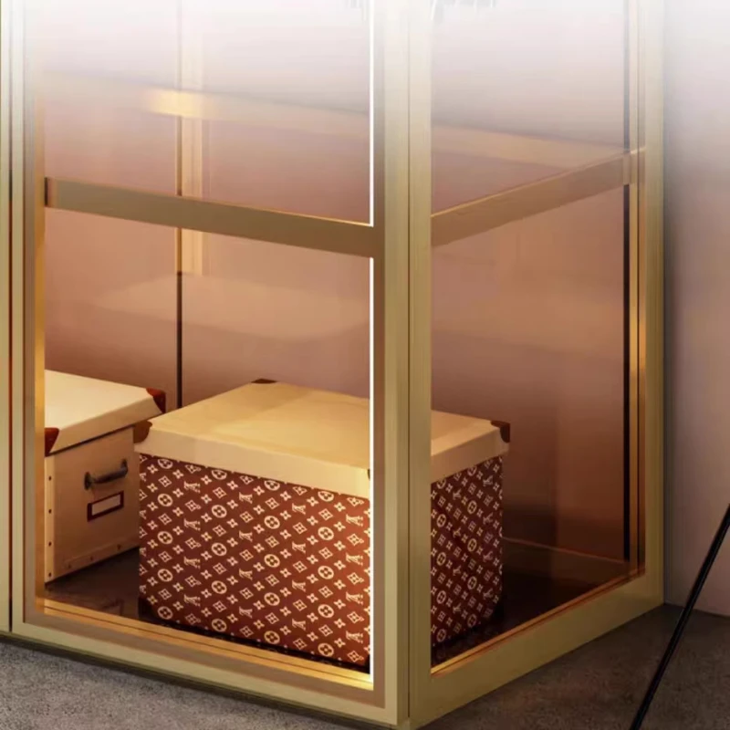 خزانة للملابس، خزانة ملابس، أبواب زجاجية، منظم معدني، خزانة ملابس مريحة، خزانة تخزين، أثاث منزلي