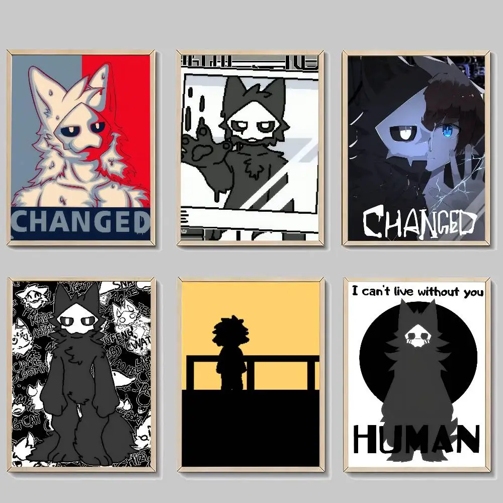 Changed Puro Game  Classic Vintage Posters Whitepaper Prints Posters Artwork Kawaii Room Decor