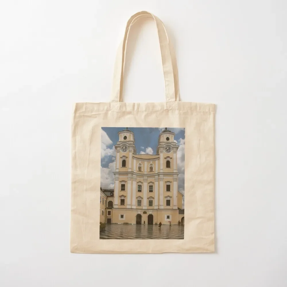 St Michael's Church, Mondsee. Tote Bag foldable reusable bag shopper bags for women Tote Bag