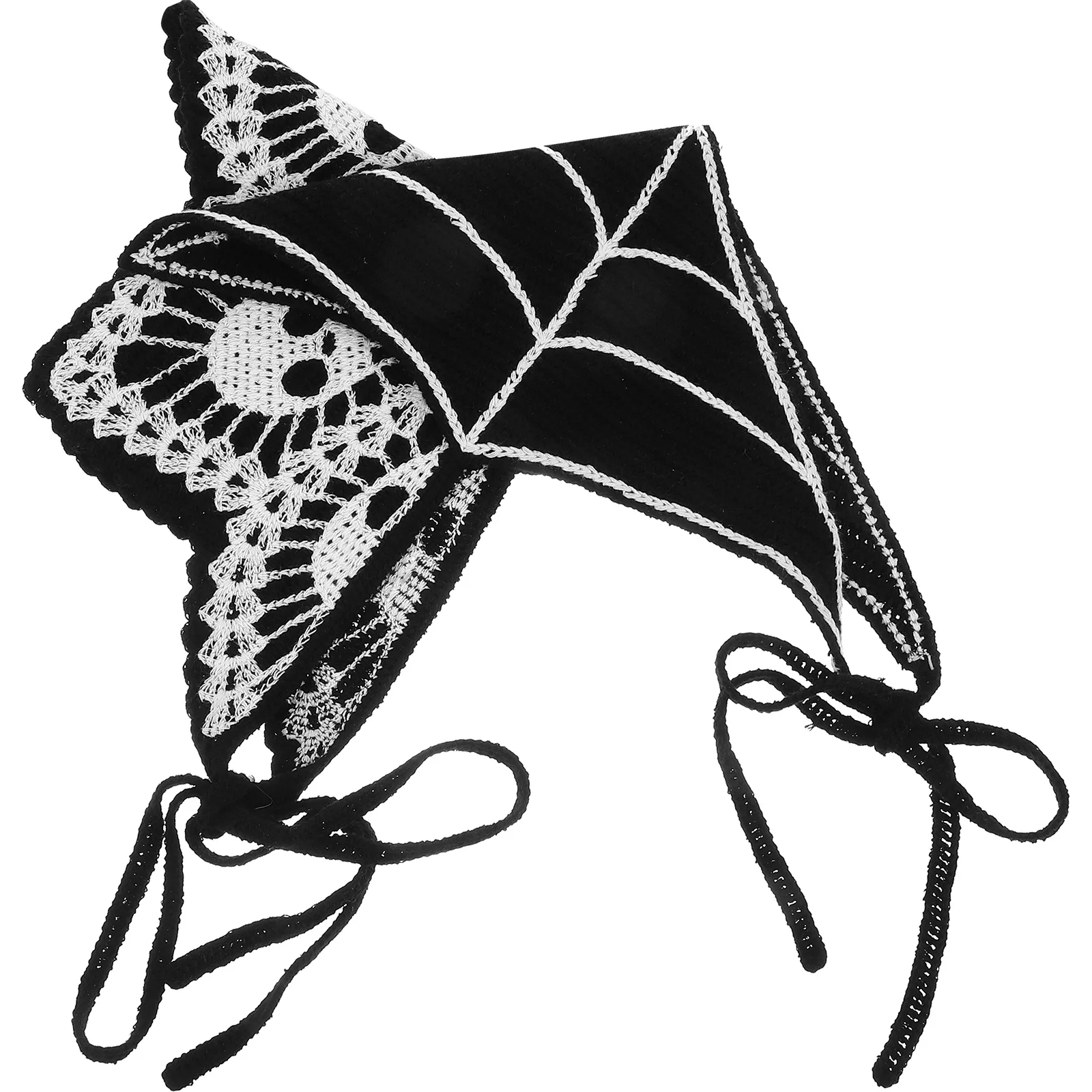

2Pcs Spider Crochet Bandana Headbands Gothic Hair Scarves Halloween Hair Accessories Women Costume Party