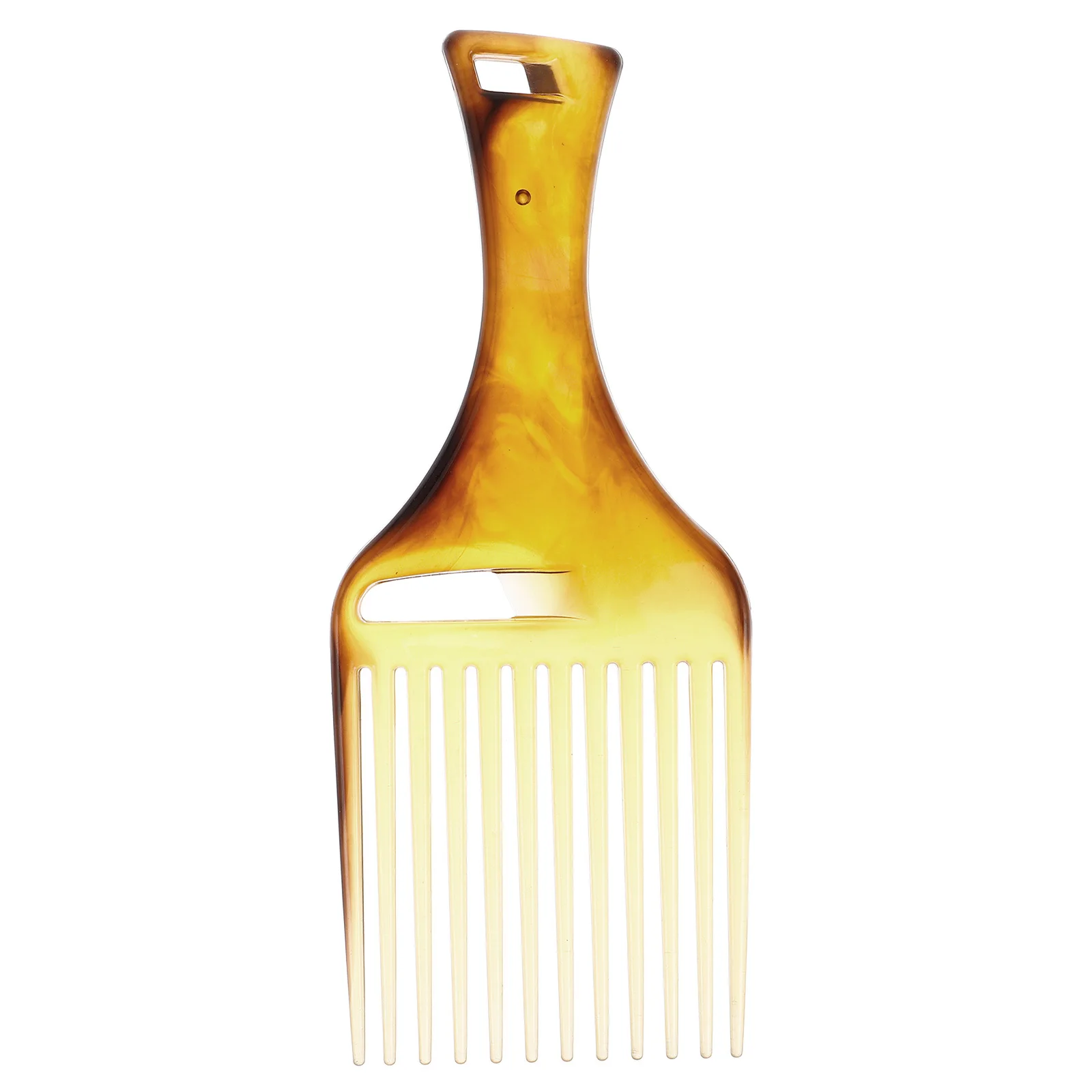 

Vintage Wide Tooth Comb Amber Colored Detangling Tool For Curly Thick Hair Beards Wigs Men Women Large Tooth Afro Lift