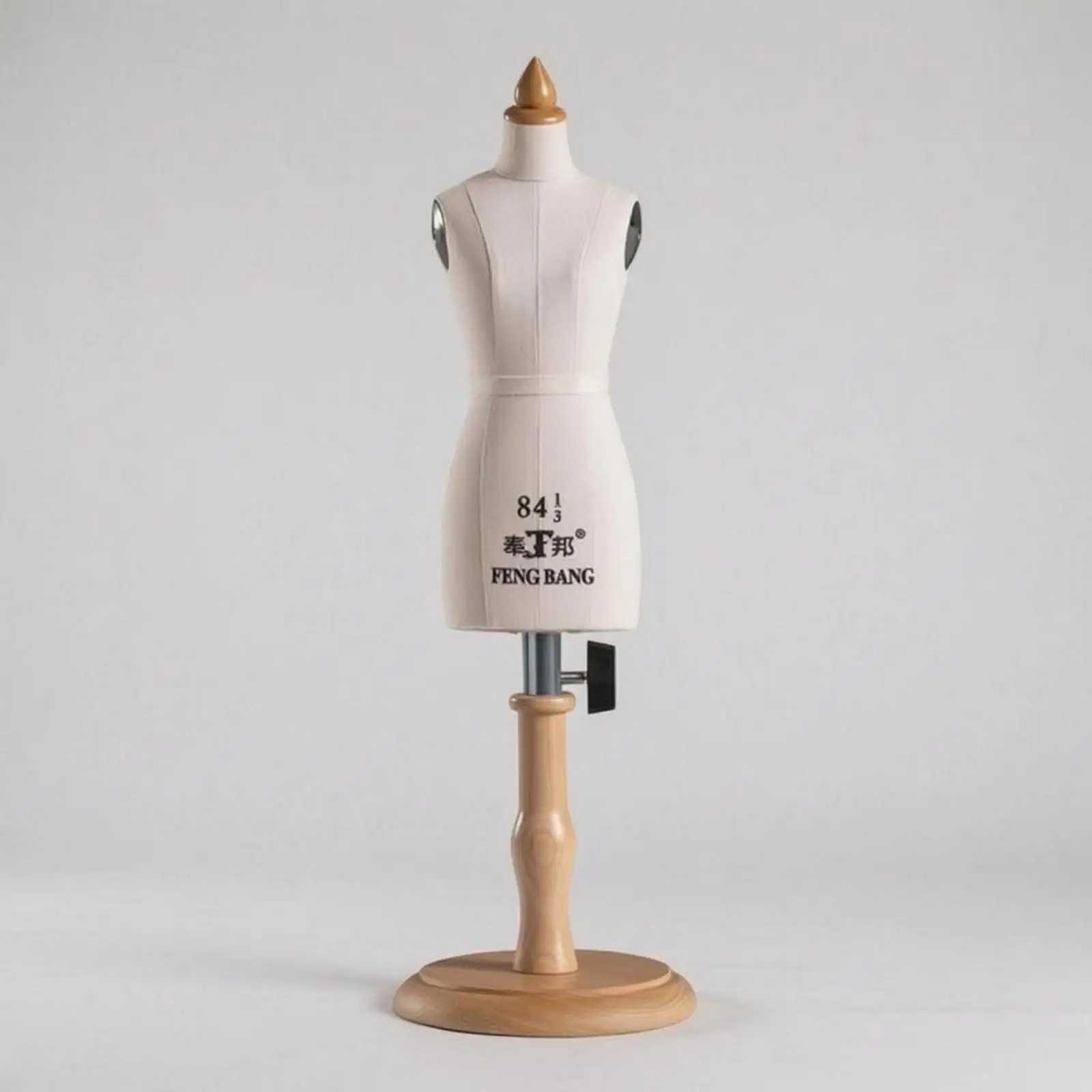 Sewing Dress Form Mannequin for Tailoring Display with Wood Stand Pinnable Torso for Women Clothing Design Adjustable Studio