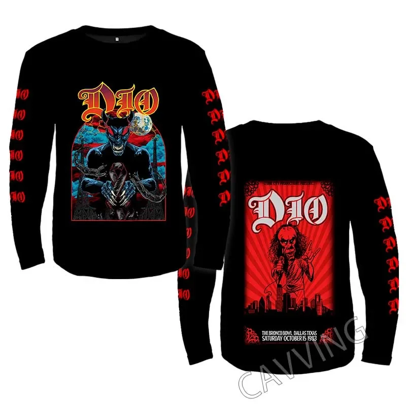 New Fashion Printed DIO Band Crewneck Sweatshirt Gothic Top Harajuku Cotton Unisex Clothing Men Clothing AA3