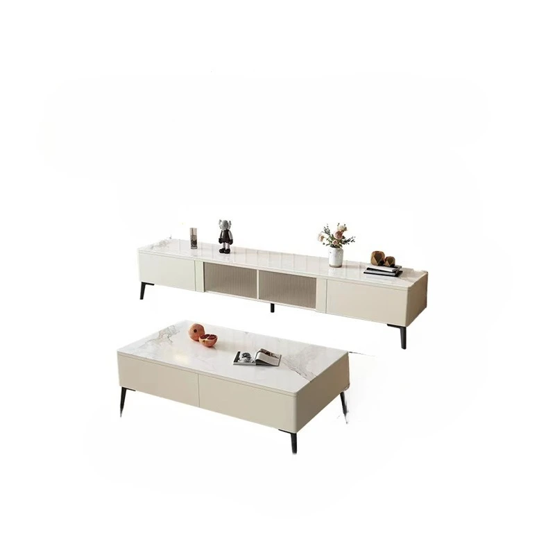 

Slate, TV cabinet, coffee table, combination, simple, modern, living room, floor cabinet