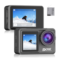 Waterproof Touch Dual Screen Wifi Full Hd 5k 30fps Selfie Video Sport Action Camera Helmet Motorcycle Sport Vlog Ausek Pro