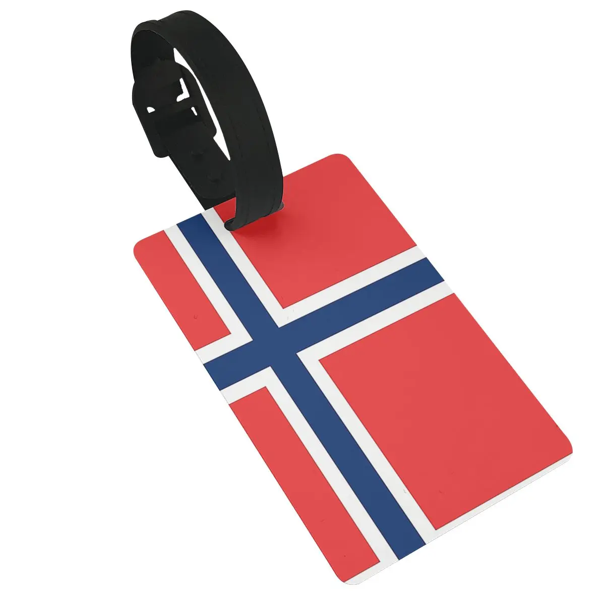 Norway Flag Bagagelabels Kofferaccessoires Reizen Pvc Schattige Bagagebandabel Draagbaar Etikethouder ID-Adres