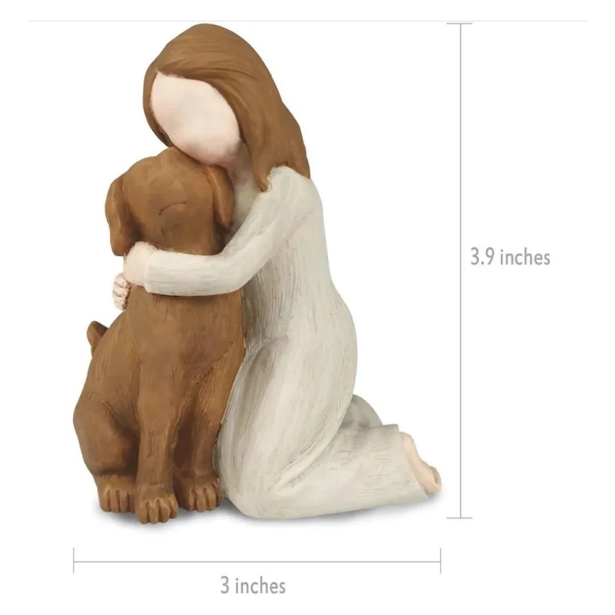 

decorative ornamentsLove My Dog Figurines StatuesDog Angel Friendship Remembrance Gifts Sculpted Hand-Painted Figures for