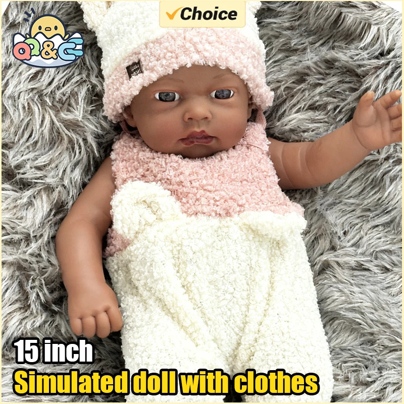 

15 дюймов 38 см имитация виниловой успокаивающей куклы для девочек, силиконовая видимая вена, реалистичные детские игрушки, ролевая игра, рождественские подарки