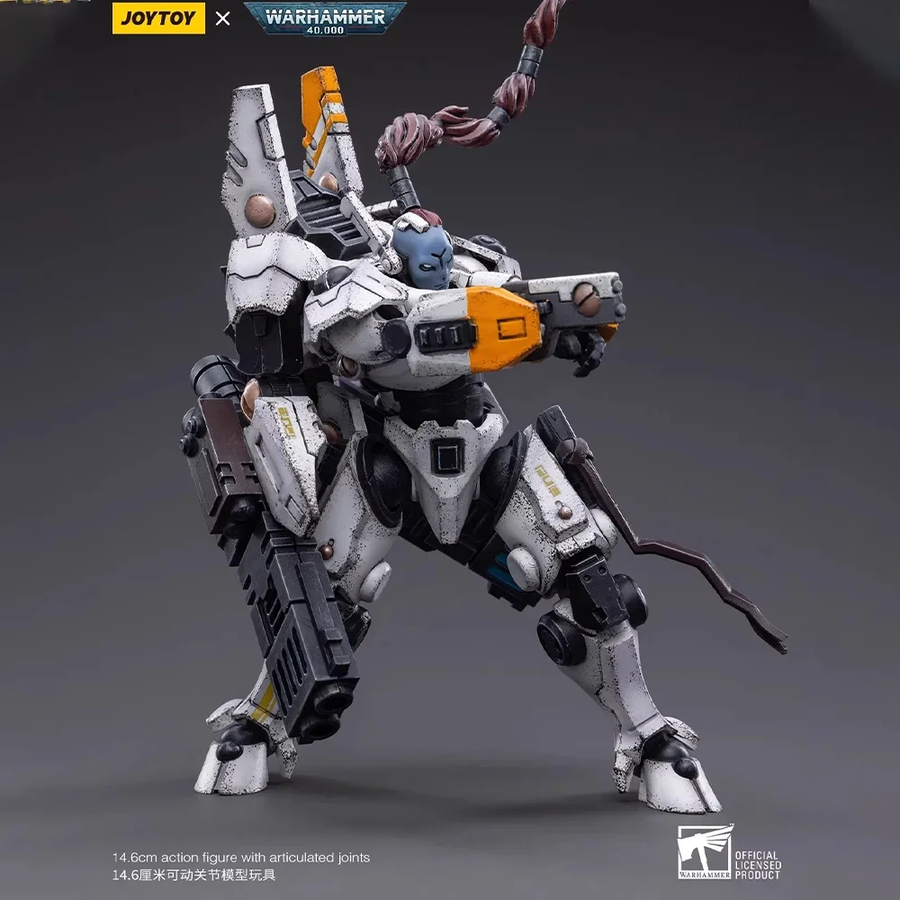 JOYTOY Warhammer 40k Action Figure 40K 1/18 T'au Empire Commander Shadowsun Joints 14CM Movable Anime Model collection Toys Gift