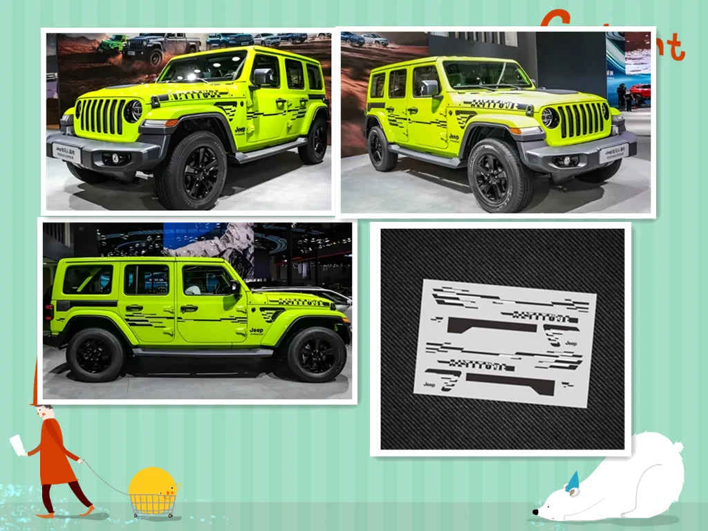 YIKONG YK4082 1/8 CROSSRC EMOX  Rlaarlo 1/7 MK07 MJX H8H mn128 SCX10III Gladioustor RUBICON wrangler  Climbing  body stickers