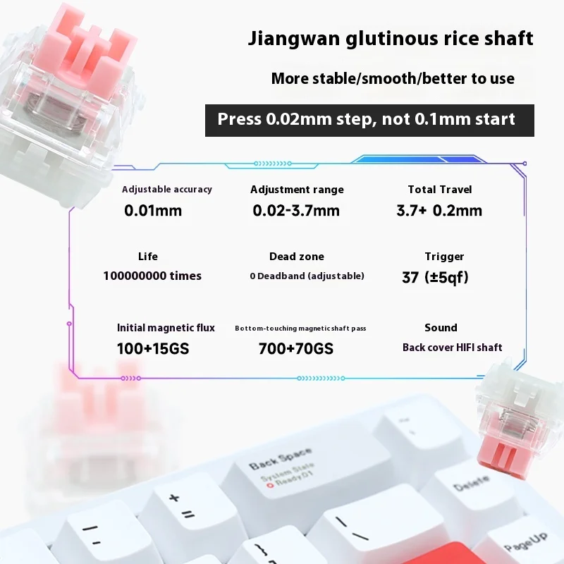 Imagem -05 - Teclado Interruptor Magnético Liga de Alumínio Low Delay Hot Swap Rgb Teclado Mecânico Junta pc Gamer 8k Valorant-su68