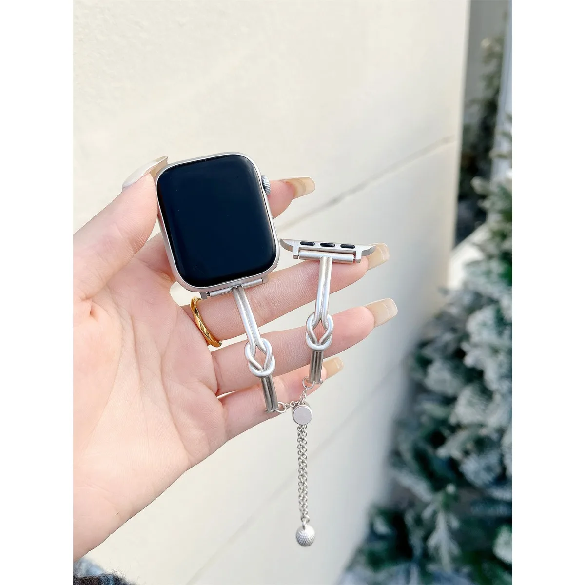 Edelstahl-Schmuckarmband für iWatch Ultra 2 Se 9/8/7/6/5, modisches Uhrenarmband, 42/44/45/49 mm, 38/40/41 mm_voghion.com