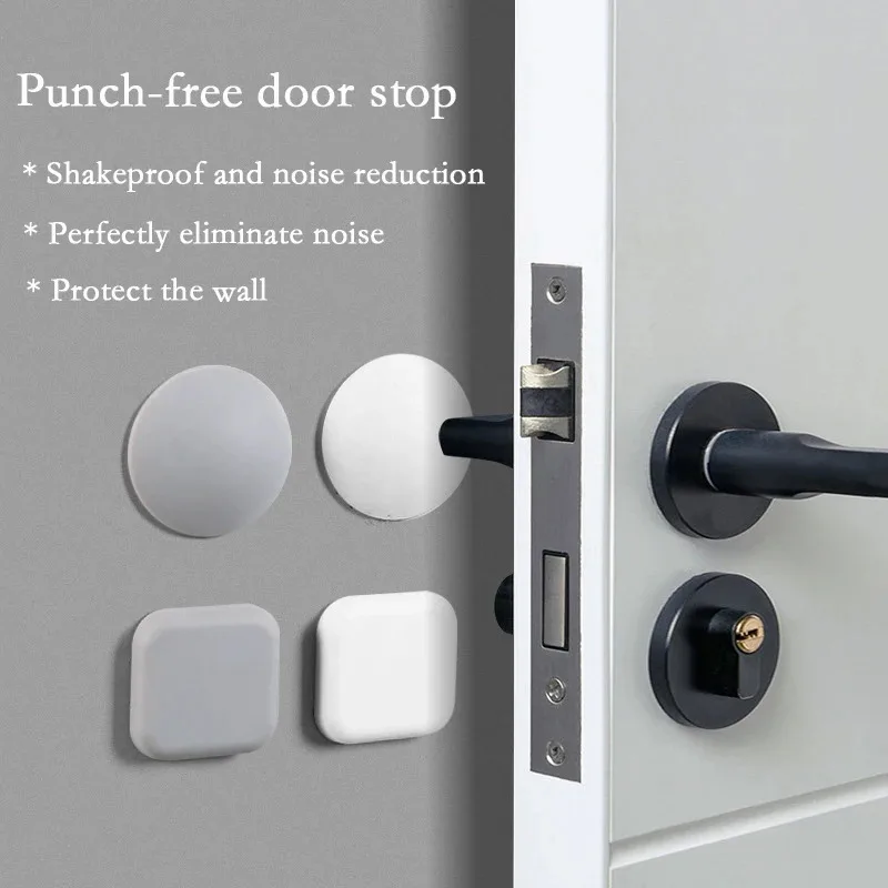 Household Multi-Scene Silicone Doorknob Bumper Pad, Shockproof Wall Protector for Door Handle Lock Protection