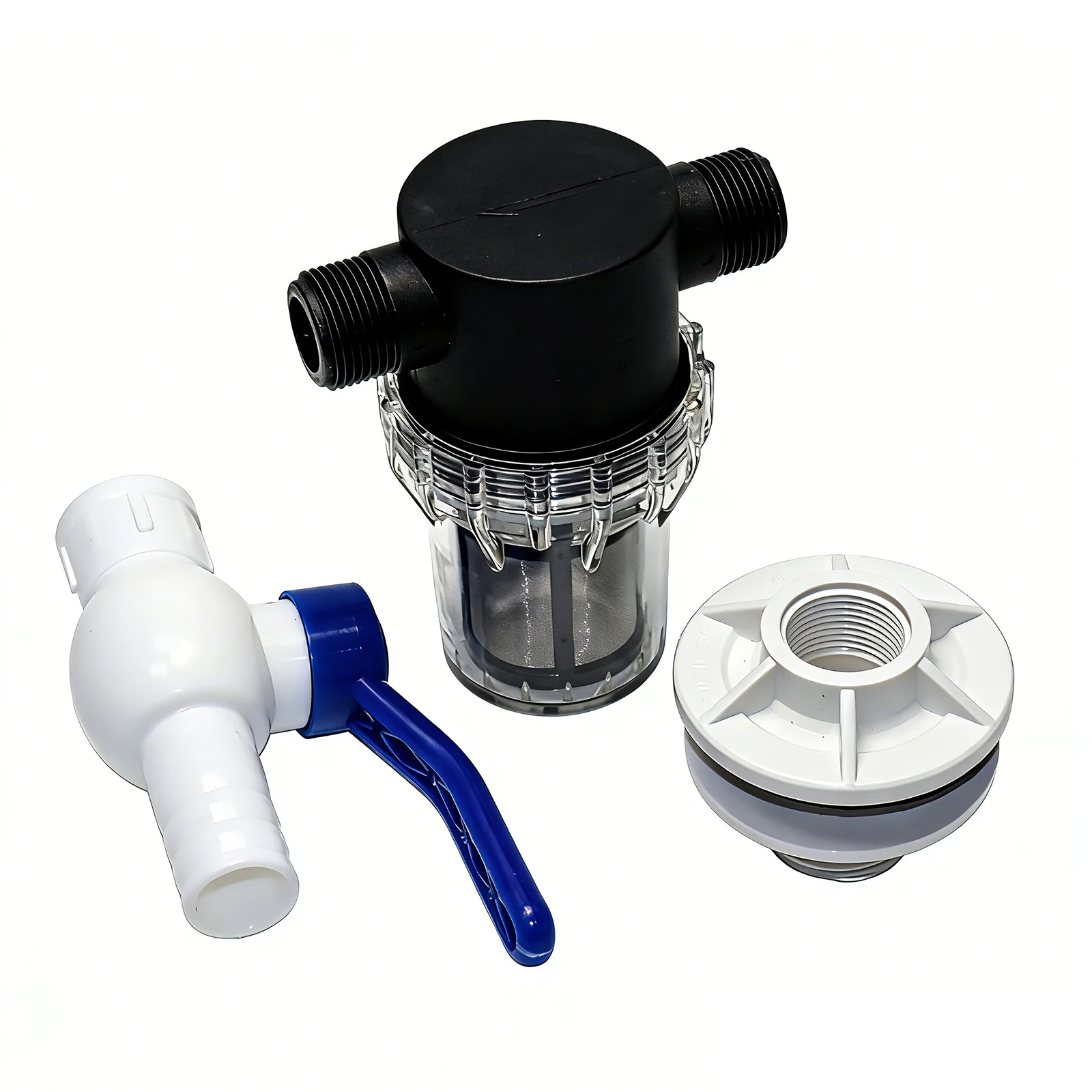 Garden Hose Inline Water Filter with Ball Valve 3/4