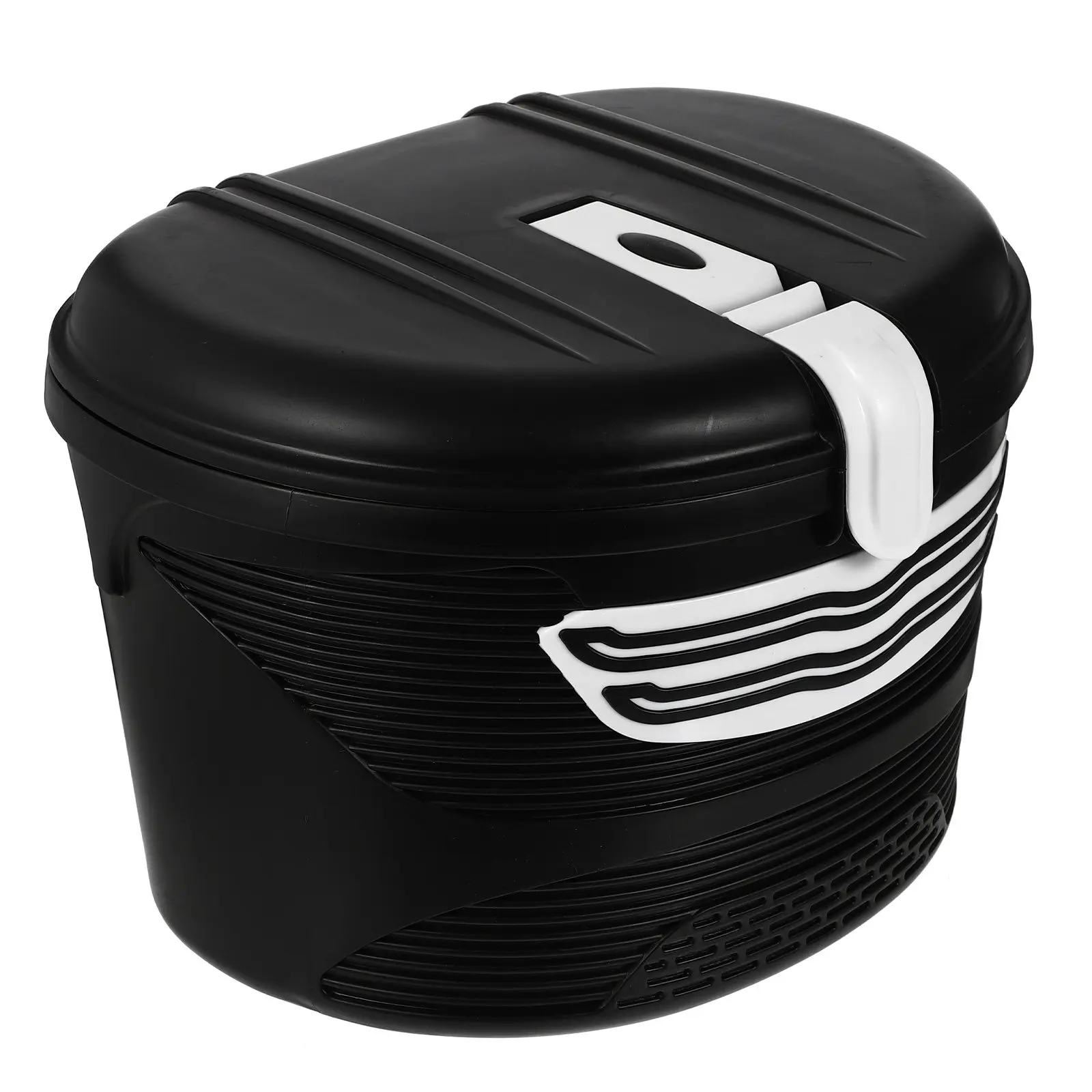 

1Set Electric Bike Front Frame Lockable Basket Strong Load-Bearing Plastic Storage Holder Front Frame Holder