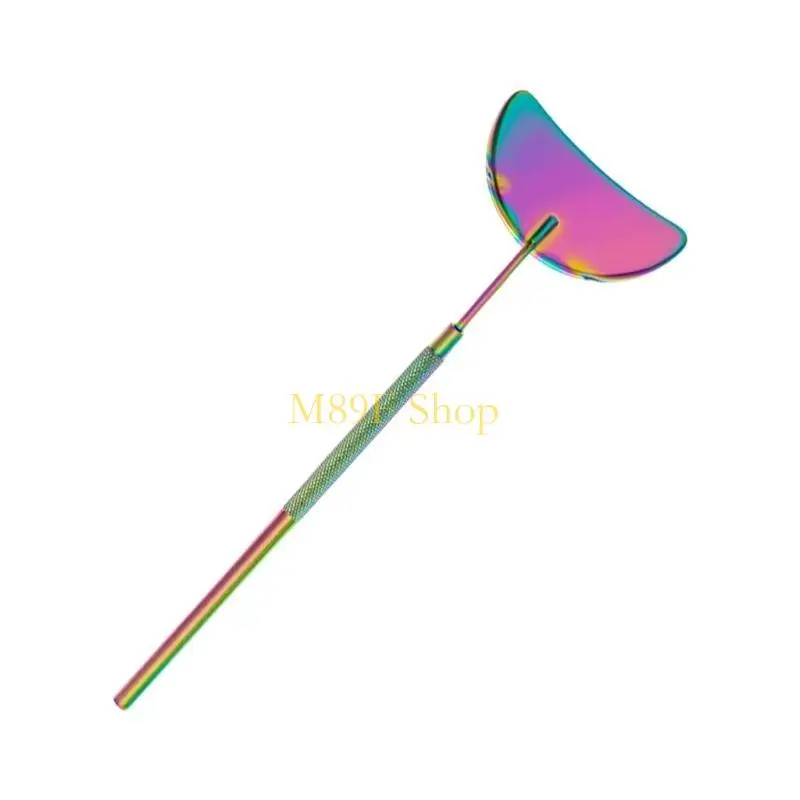 M89F espelho extensão cílios ergonômicos com maquiagem semicírculos para uso do salão