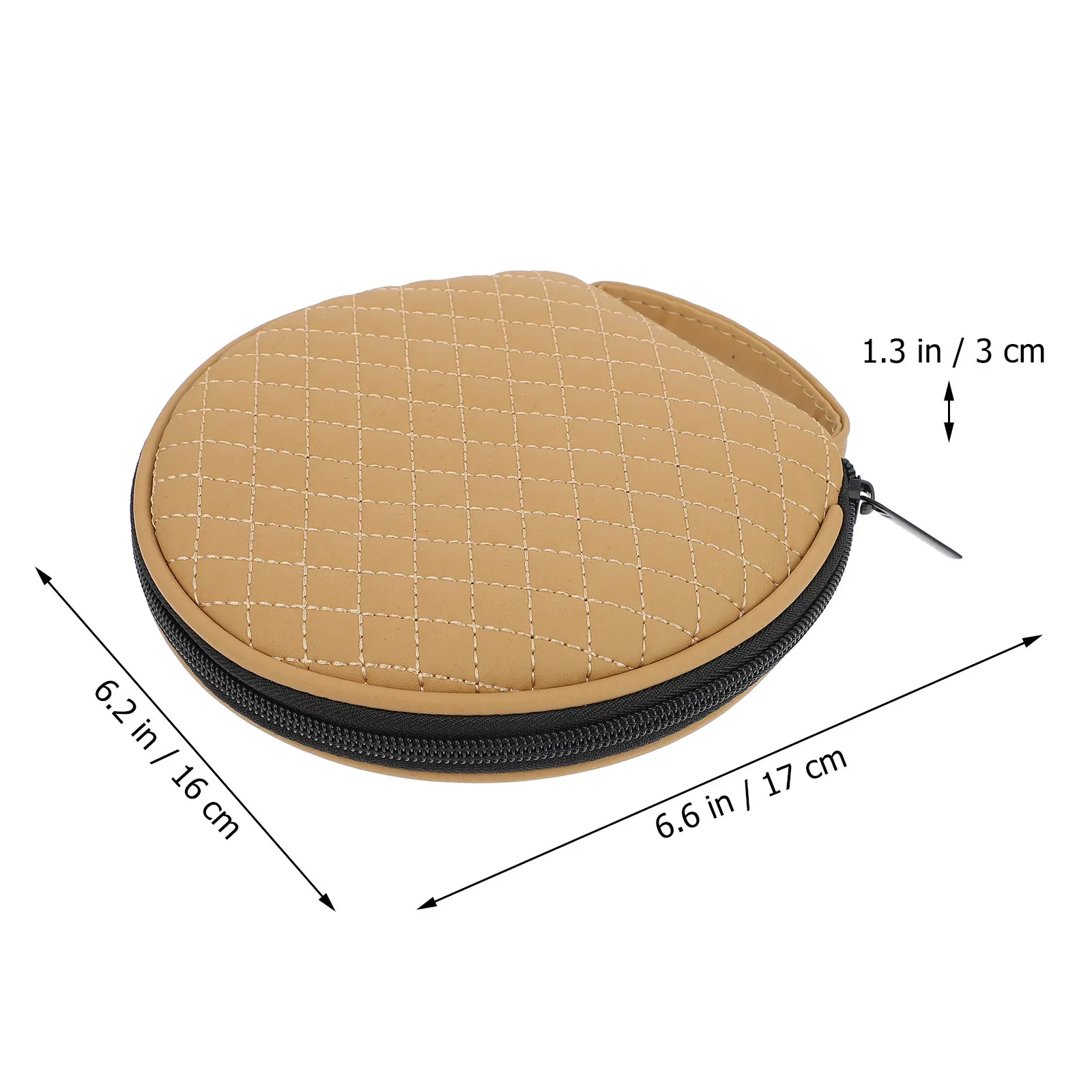 1Pcs High Quality Cd Storage Bag Vintage Plaid Pattern Robust Material Protective Disc Organizer for Car Home Travel