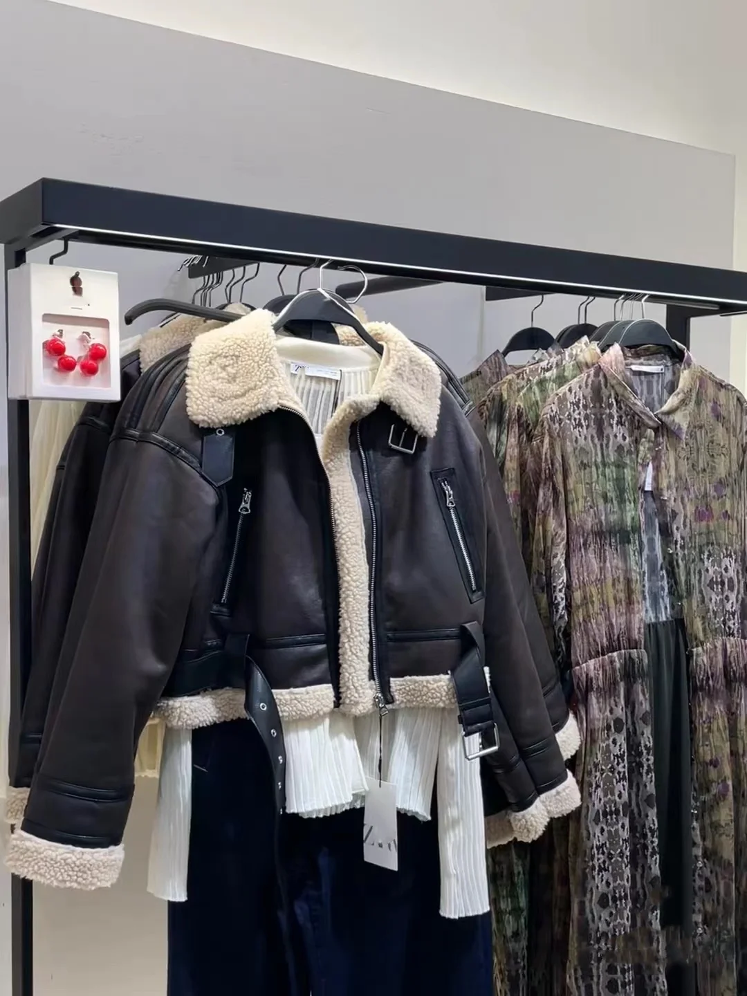 Jaet ort col Double face fourrure d'agneau vêtements d'extérieur pour femmes nouveau automne hiver Faion trajet Sle coupe ample fermeture à glissière