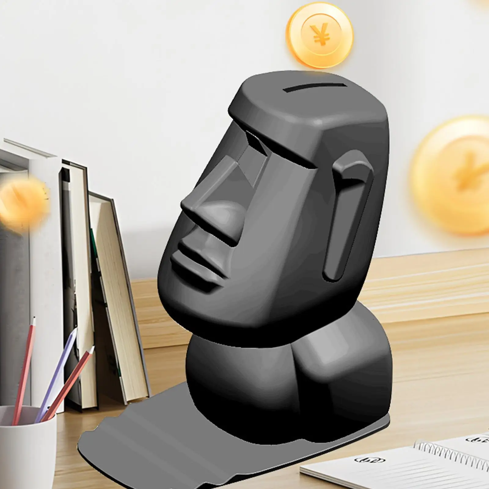Eyeglasses Face Display Stand Easter Island Head Eyeglass Holder Home Table Ornament Sculpture Multi-functional Mobile phone