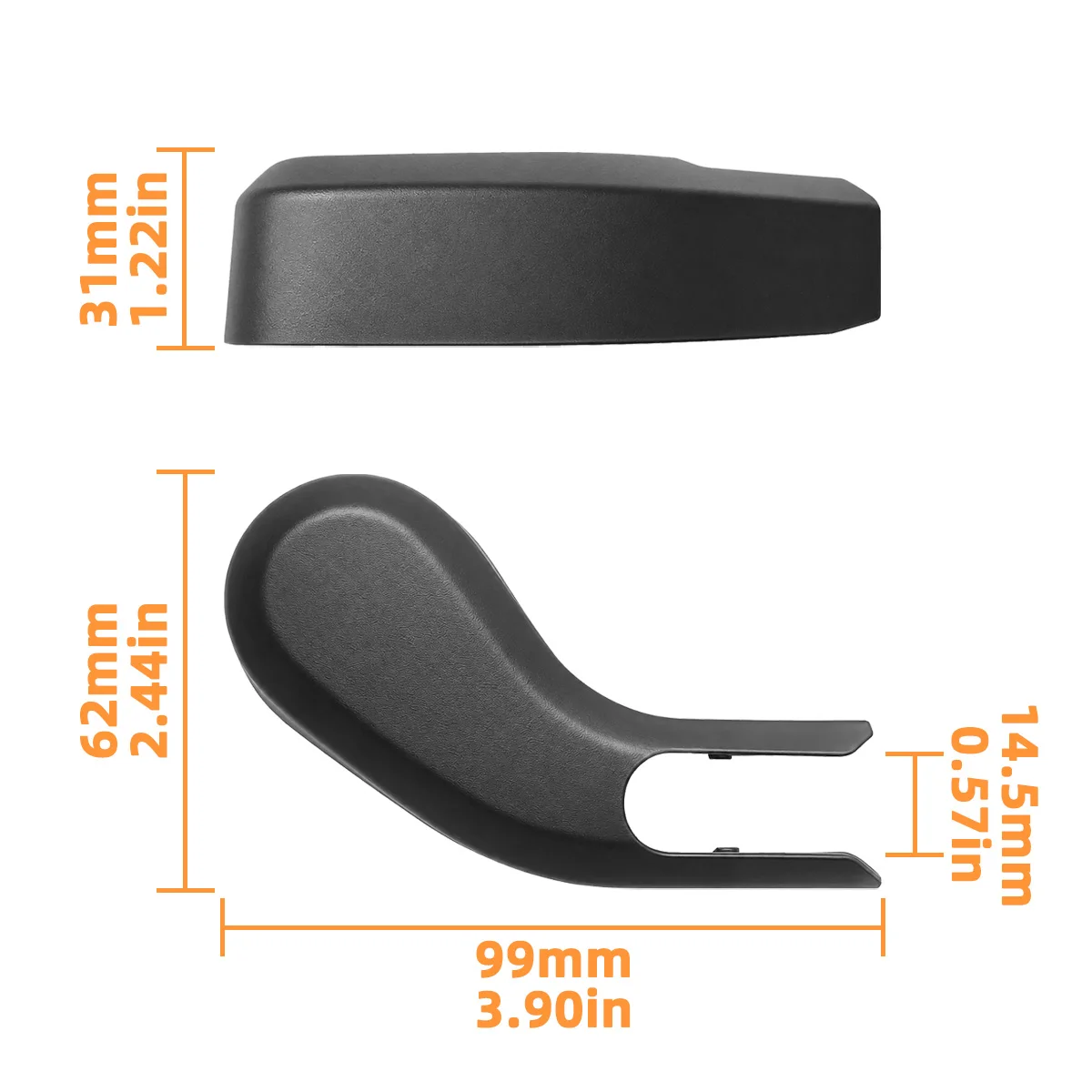 Mutterkappe für den Heckscheibenwischerarm, passend für Volvo XC60 2018-2022, 31693536, langlebige Schutzabdeckung, Ersatz für Außenaccessoire. – Detail 8